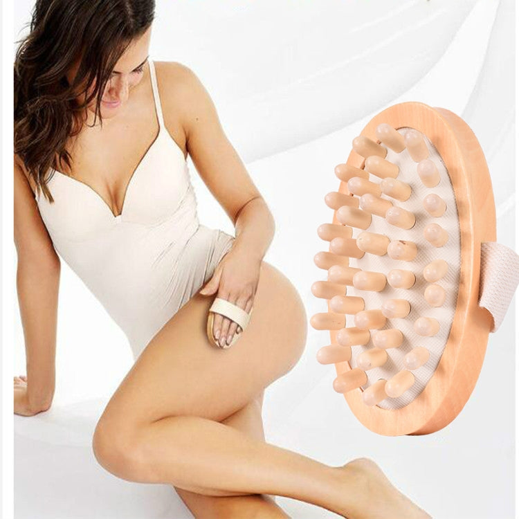 5 ชิ้นแปรงนวดตัวผ่อนคลายไม้บอลลูนเบาะนวด