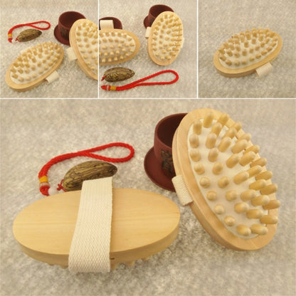 5 ชิ้นแปรงนวดตัวผ่อนคลายไม้บอลลูนเบาะนวด