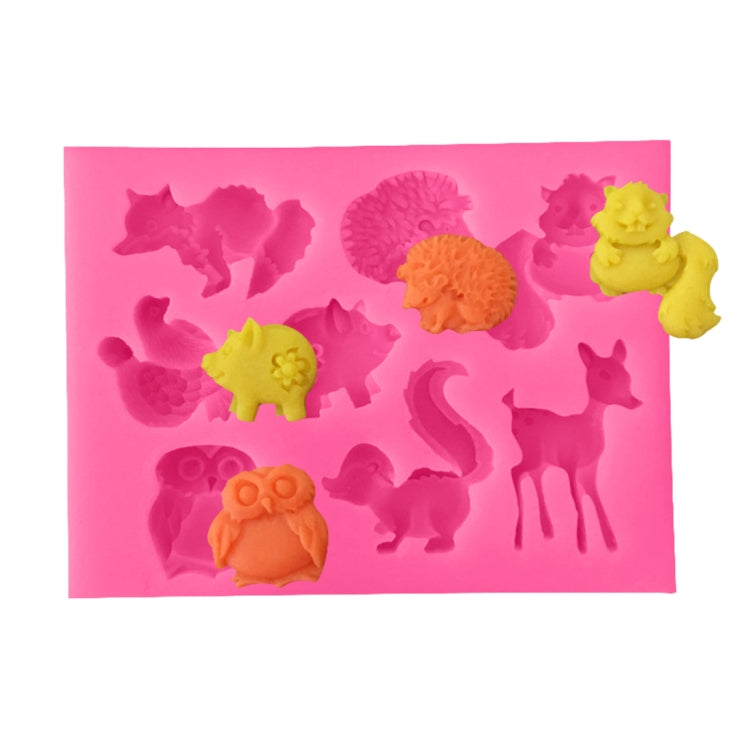 สัตว์ซิลิโคนแม่พิมพ์เค้กตกแต่งเครื่องมือ Pastry Baking ช็อกโกแลตสบู่แม่พิมพ์, Animals Shape