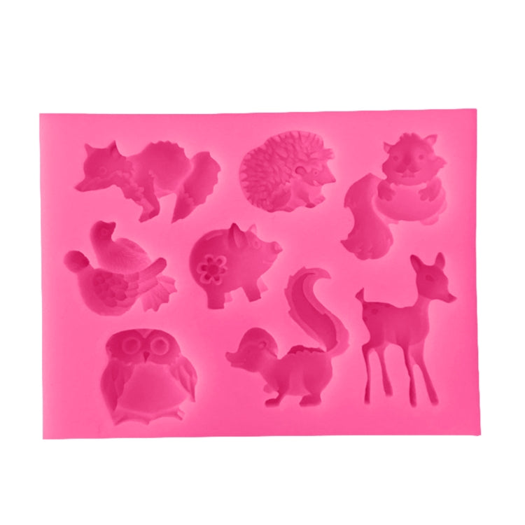 สัตว์ซิลิโคนแม่พิมพ์เค้กตกแต่งเครื่องมือ Pastry Baking ช็อกโกแลตสบู่แม่พิมพ์, Animals Shape
