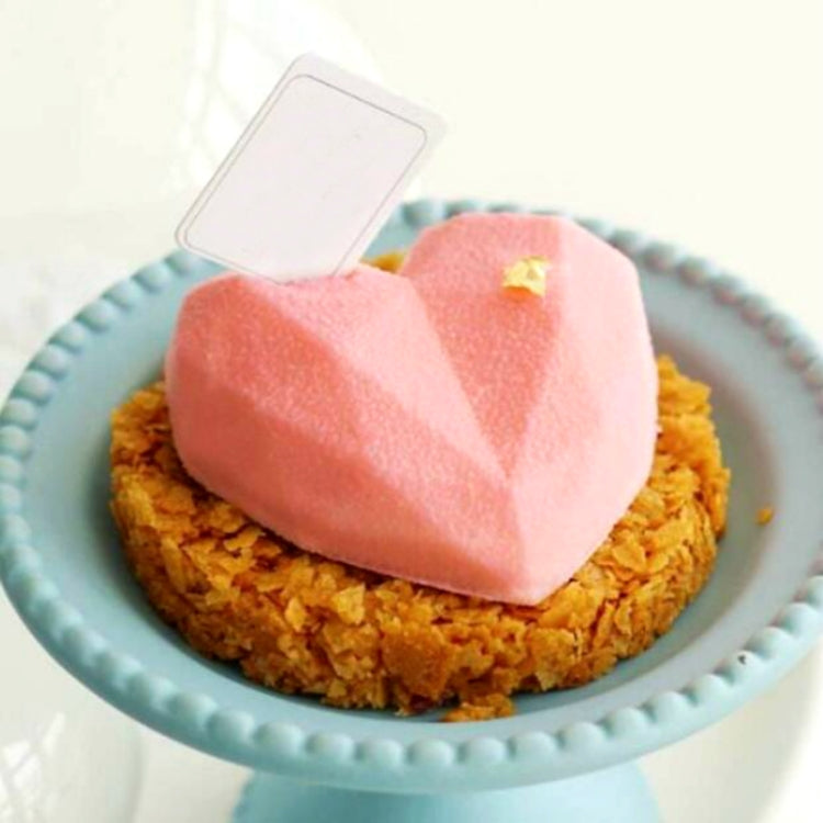 แม่พิมพ์ซิลิโคนรูปหัวใจ 6 in 1 สำหรับอบมูสเค้ก DIY แม่พิมพ์ซิลิโคน, 6 in 1 Heart Shape