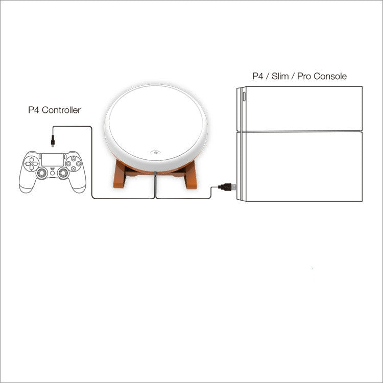 DOBE TP4-1761 Game Drum Universal เกมมีสาย Taiko สำหรับ PS4 / Slim / Pro