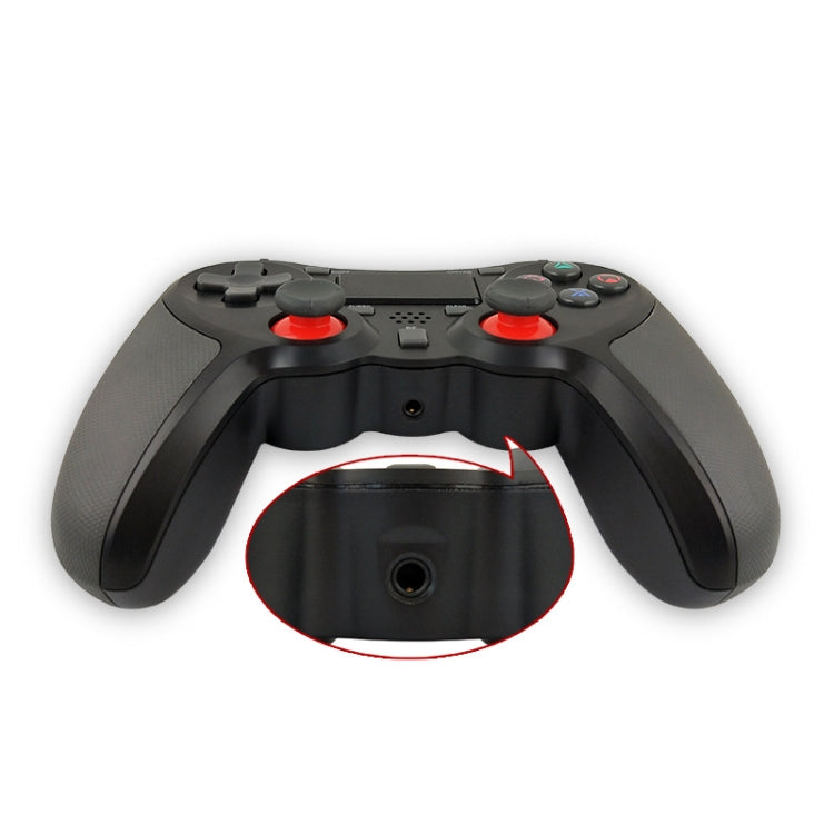 ที่จับบลูทูธตัวควบคุมเกมไร้สายแบบยางสำหรับโฮสต์ PS4