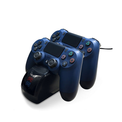 USB Dual Charger Dock Station พร้อมไฟ LED สำหรับ PS4 Wireless Controller, SND-401