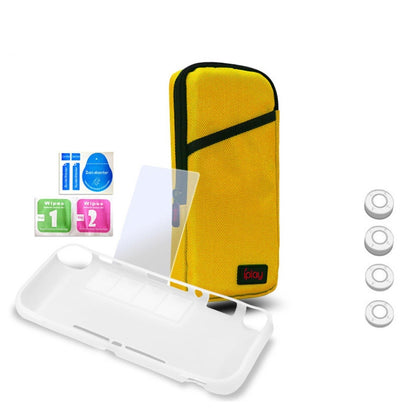 iplay Host Storage Bag ฟิล์มนิรภัย + หมวก Rocker + เคสป้องกัน 7 in 1 Protection Bag Soft Bag Set สำหรับ Switch Lite