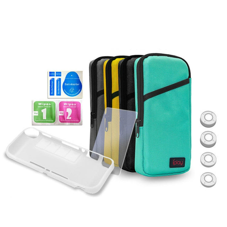 iplay Host Storage Bag ฟิล์มนิรภัย + หมวก Rocker + เคสป้องกัน 7 in 1 Protection Bag Soft Bag Set สำหรับ Switch Lite