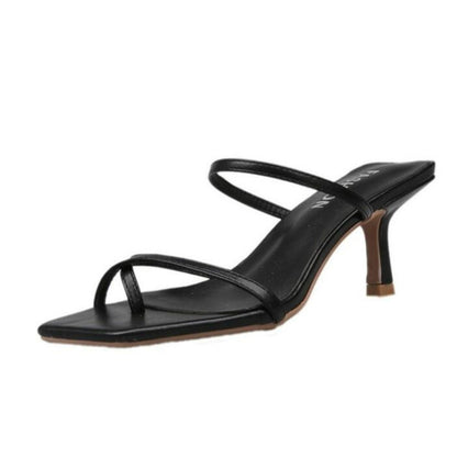 Pin-toe Stiletto แฟชั่นผู้หญิงรองเท้าแตะส้นสูง, 34, 35, 36, 37, 38, 39