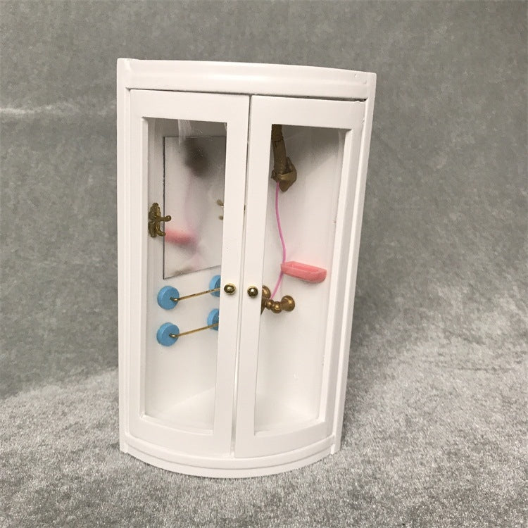1:12 MINI House ของเล่นอุปกรณ์เสริมบ้านจำลองห้องน้ำ, Bathroom