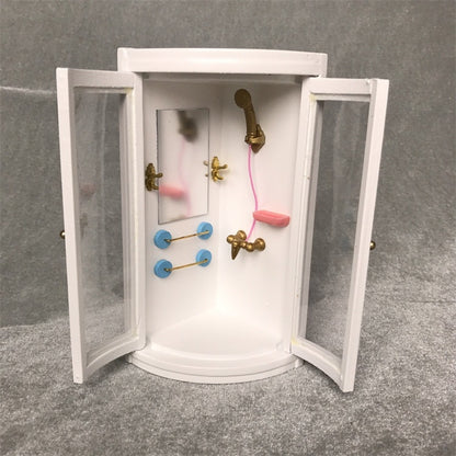 1:12 MINI House ของเล่นอุปกรณ์เสริมบ้านจำลองห้องน้ำ, Bathroom