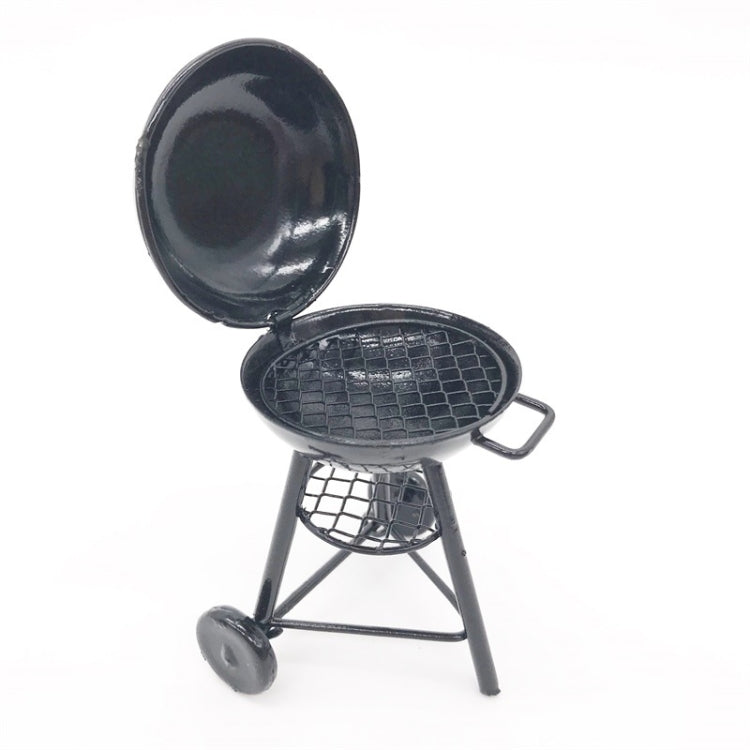 1:12 MINI House ของเล่นจำลองรอบเตาอบตกแต่งฉากกลางแจ้ง, Round Oven