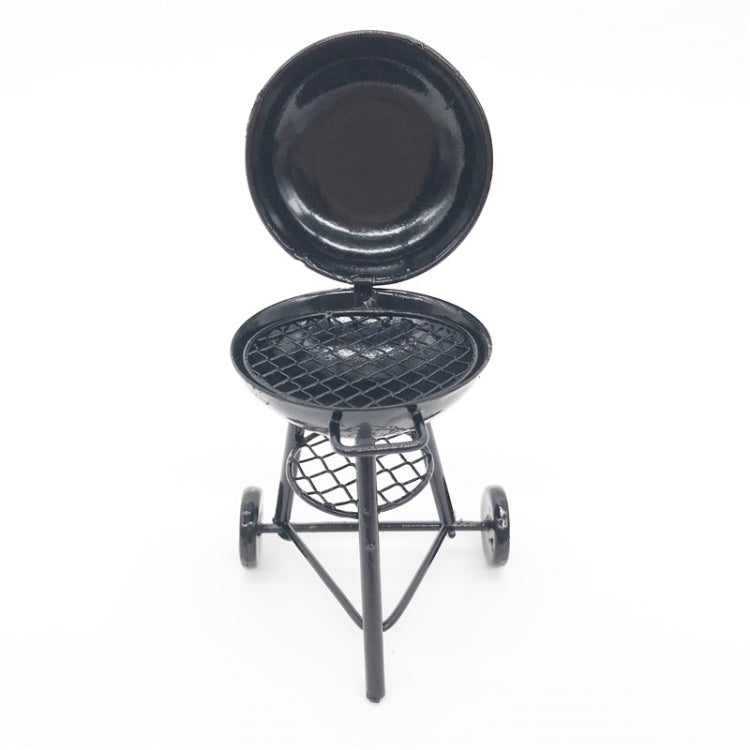 1:12 MINI House ของเล่นจำลองรอบเตาอบตกแต่งฉากกลางแจ้ง, Round Oven