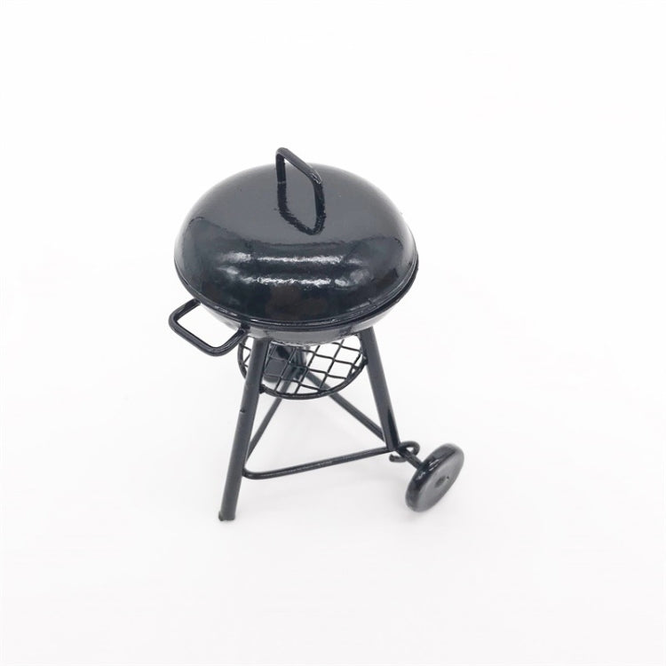 1:12 MINI House ของเล่นจำลองรอบเตาอบตกแต่งฉากกลางแจ้ง, Round Oven