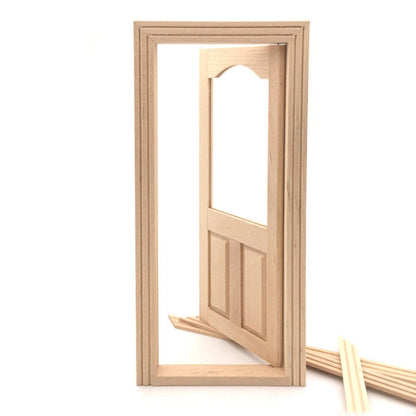 1:12 MINI House ของเล่นเฟอร์นิเจอร์อุปกรณ์เสริมจำลองประตู, Simulation Door
