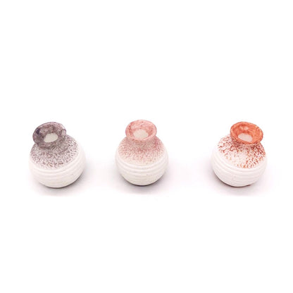 3 ชิ้น/เซ็ต 1:12 มินิตุ๊กตาบ้านฉากตกแต่งแจกันจำลอง, Simulation Vases