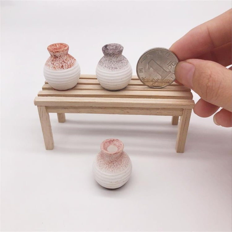 3 ชิ้น/เซ็ต 1:12 มินิตุ๊กตาบ้านฉากตกแต่งแจกันจำลอง, Simulation Vases