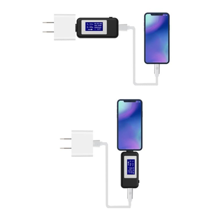 KEWEISI มัลติฟังก์ชั่น Type-C / USB-C เครื่องทดสอบเครื่องชาร์จเครื่องตรวจจับโวลต์มิเตอร์แบบดิจิตอลแอมป์มิเตอร์แรงดันไฟฟ้าเมตร
