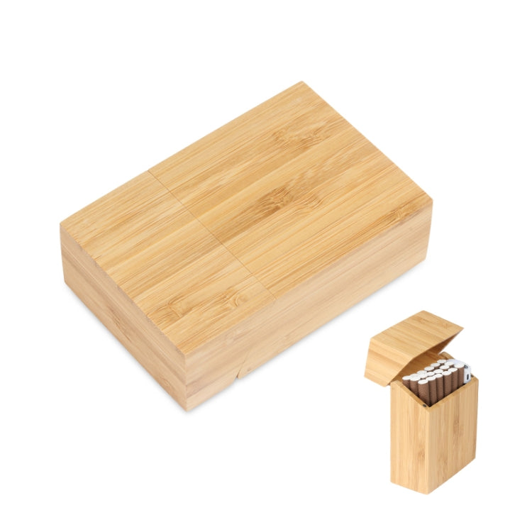 กล่องบุหรี่ไม้สร้างสรรค์การดูดซับแม่เหล็กกรณีบุหรี่แบบฝาพับ, Black, Carbonized Bamboo, Rosewood, Cherry Wood