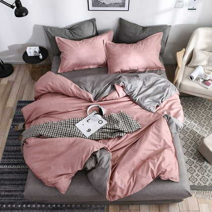 ชุดเครื่องนอนลายสก๊อตด้านข้างเตียงผ้านวมคลุมชุดแผ่นผ้านวม, 168*229cm(1x Pillowcase,1xQuilt）, 200*230cm(2x Pillowcase,1x Quilt）, 228*228cm(2xPillowcase,1xQuilt）, 260*230cm(2xPillowcase ,1xQuilt）, 135*200cm(1xPillowcase,1xQuilt）                          ...