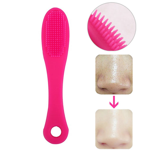 10 ชิ้น Blackhead แปรงทำความสะอาดใบหน้า Extractor Remover เครื่องมือซิลิโคนแปรงนวดนิ้วมือ Face Exfoliating ทำความสะอาดเครื่องมือ