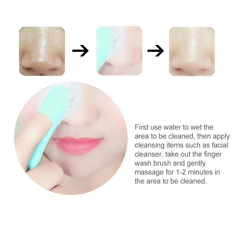 10 ชิ้น Blackhead แปรงทำความสะอาดใบหน้า Extractor Remover เครื่องมือซิลิโคนแปรงนวดนิ้วมือ Face Exfoliating ทำความสะอาดเครื่องมือ