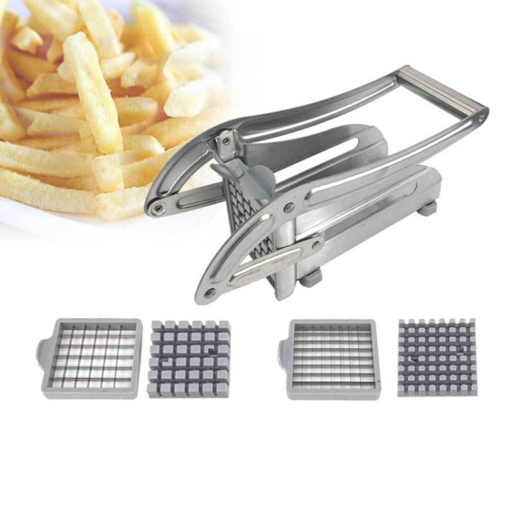 สแตนเลสคู่มือมันฝรั่งทอดเครื่องตัดมันฝรั่ง Chipper เครื่องตัดชิป Chopper Maker, Potato Cutter 2