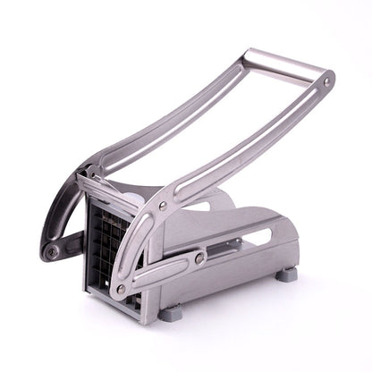 สแตนเลสคู่มือมันฝรั่งทอดเครื่องตัดมันฝรั่ง Chipper เครื่องตัดชิป Chopper Maker, Potato Cutter 2