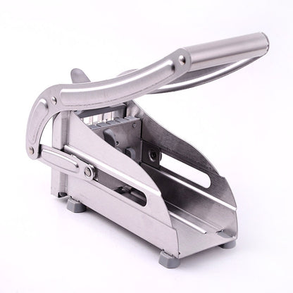 สแตนเลสคู่มือมันฝรั่งทอดเครื่องตัดมันฝรั่ง Chipper เครื่องตัดชิป Chopper Maker, Potato Cutter 2