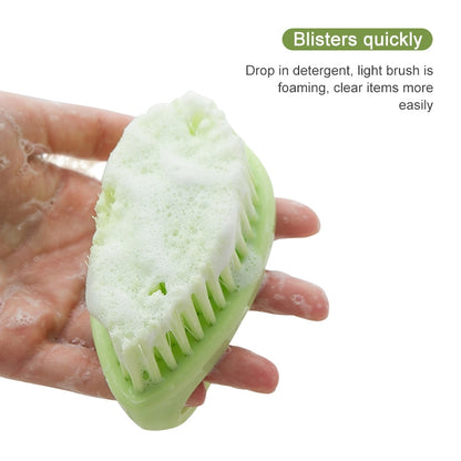 2 ชิ้นผมนุ่มอเนกประสงค์ซักผ้าซักรองเท้าแปรงทำความสะอาดห้องน้ำ
