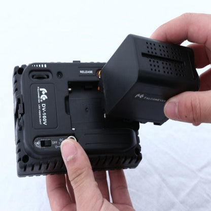 BB-6 กล่องแบตเตอรี่ AA ถึง F970 กล่องกล่องแบตเตอรี่สากลสำหรับไฟ LED กล้องเติมแสง