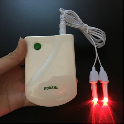 2 ชิ้น BIONASE ดูแลจมูกเครื่องบำบัดโรคจมูกอักเสบไซนัสอักเสบรักษา Hay Fever Treatment Machine, White
