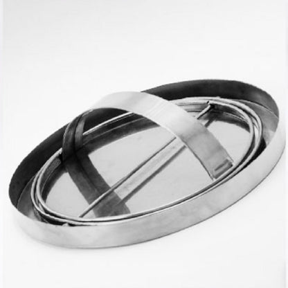 ชนิดฝังตัวฝาสวิงสแตนเลสพลิกเคาน์เตอร์ครัวถังขยะฝากระป๋อง, Round Drawing 20cm Diameter, Round  Mirror 24.5cm Diameter, Square 16.2x22.7cm
