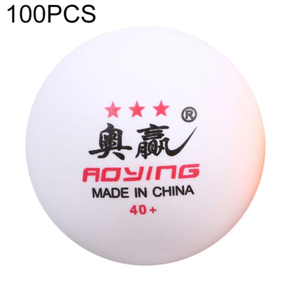 ROYING 100 PCS Professional ABS ลูกปิงปองเส้นผ่านศูนย์กลาง: 40 มม, White 3Stars, Orange 3Stars