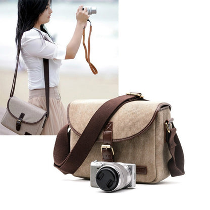 Retro Photo กระเป๋ากล้องสำหรับ Canon EOS 200D 77D 7D 80D 800D 1300D 6D 70D 760D 750D 700D 600D 100D 1200D 1100D SX540