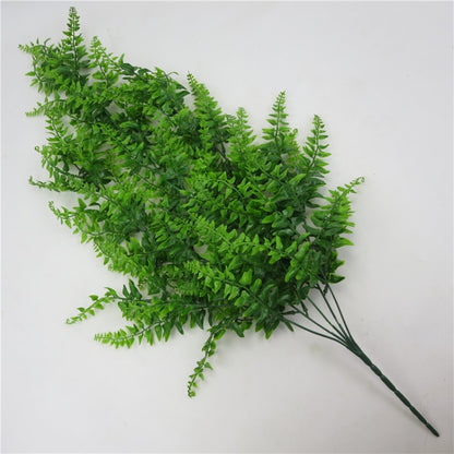 5 ชิ้นจำลองเฟิร์นหญ้าพืชแขวนผนังพืชบ้านร้านจัดงานแต่งงานตกแต่ง, Hanging Plants