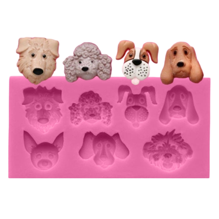 สุนัขรูปร่างการ์ตูนซิลิโคนFondantเค้กตกแต่งแม่พิมพ์, Dogs Shape