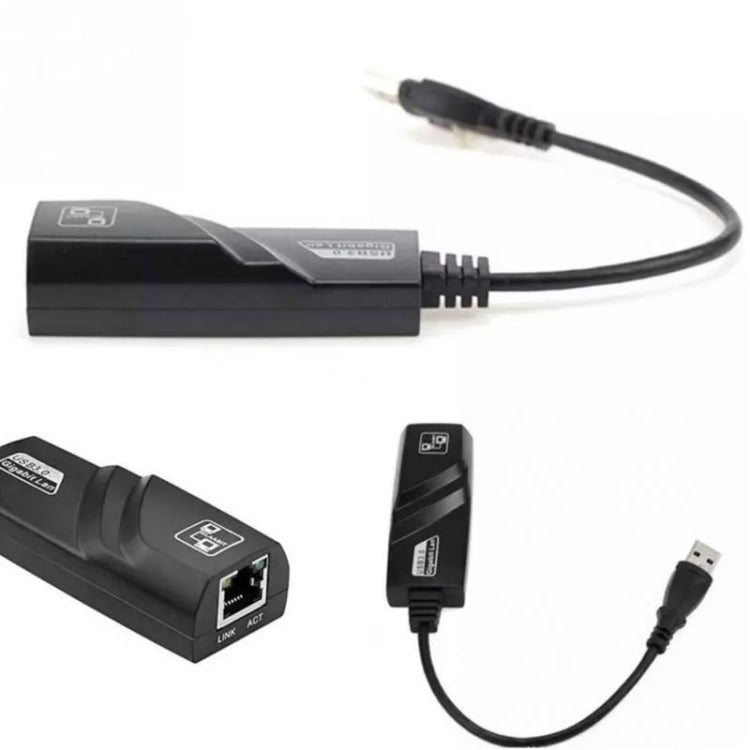2 PCS USB3.0 การ์ดเครือข่าย Gigabit แล็ปท็อปภายนอกแบบมีสาย USB to RJ45 สายเคเบิลเครือข่ายอินเทอร์เฟซ