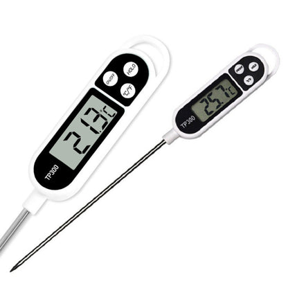 TP300 เครื่องวัดอุณหภูมิอาหารสแตนเลส Plug-in Kitchen เครื่องวัดอุณหภูมิดิจิตอลอิเล็กทรอนิกส์, TP300