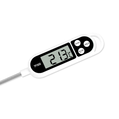 TP300 เครื่องวัดอุณหภูมิอาหารสแตนเลส Plug-in Kitchen เครื่องวัดอุณหภูมิดิจิตอลอิเล็กทรอนิกส์, TP300