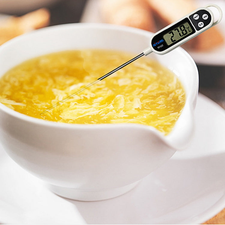 TP300 เครื่องวัดอุณหภูมิอาหารสแตนเลส Plug-in Kitchen เครื่องวัดอุณหภูมิดิจิตอลอิเล็กทรอนิกส์, TP300