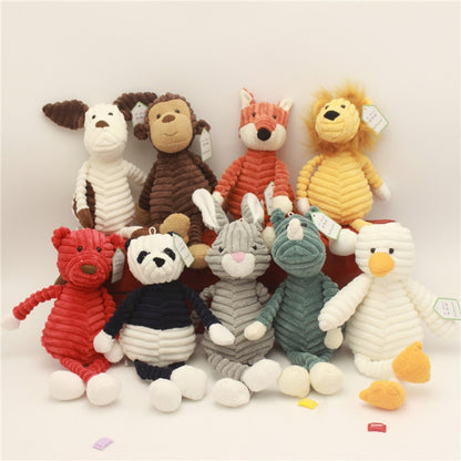 ลายสัตว์ตุ๊กตาของเล่นตุ๊กตาสัตว์สร้างสรรค์ตุ๊กตา, Monkey 15cm, Dog 15cm, Monkey 33cm, Dog 33cm, Pink Rabbit 33cm, Duck 33cm, Monkey 42cm, Fox 42cm, Panda 42cm, Pig 42cm, Lion 42cm, Rhinoceros 42cm