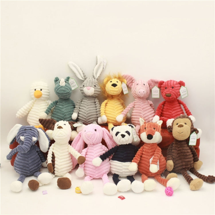 ลายสัตว์ตุ๊กตาของเล่นตุ๊กตาสัตว์สร้างสรรค์ตุ๊กตา, Monkey 15cm, Dog 15cm, Monkey 33cm, Dog 33cm, Pink Rabbit 33cm, Duck 33cm, Monkey 42cm, Fox 42cm, Panda 42cm, Pig 42cm, Lion 42cm, Rhinoceros 42cm