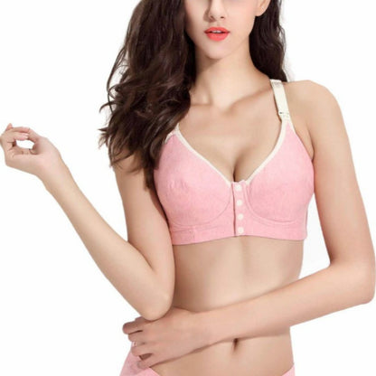 ผ้าฝ้ายชุดชั้นในการคลอดบุตรการตั้งครรภ์กีฬาพยาบาล Breast Feeding Bras, 80C