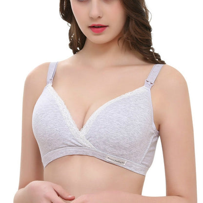 พยาบาลคลอดบุตรเสื้อผ้าผ้าฝ้าย Breast Feeding Bra สำหรับหญิงตั้งครรภ์การตั้งครรภ์ Breast Sleep ชุดชั้นใน, 34/75, 36/80, 38/85, 40/90, 42/95