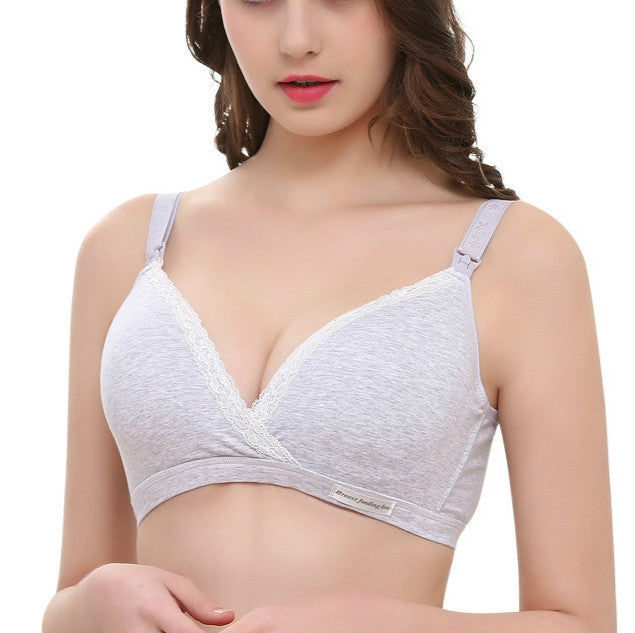 พยาบาลคลอดบุตรเสื้อผ้าผ้าฝ้าย Breast Feeding Bra สำหรับหญิงตั้งครรภ์การตั้งครรภ์ Breast Sleep ชุดชั้นใน, 34/75, 36/80, 38/85, 40/90, 42/95