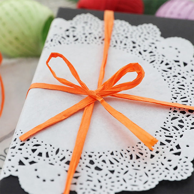 3 ชิ้น 20 เมตรเชือกกระดาษ Raffia ริบบิ้นลูกไม้ธรรมชาติเชือกกล่องของขวัญห่อ DIY ตกแต่ง