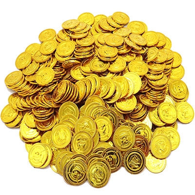 เด็กสมบัติโจรสลัดของเล่นสมบัติการล่าสัตว์เกม Props โจรสลัดทองเหรียญเหรียญเงินเหรียญทองแดงของเล่น
