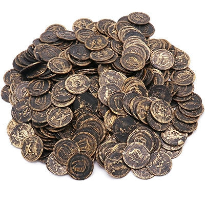 เด็กสมบัติโจรสลัดของเล่นสมบัติการล่าสัตว์เกม Props โจรสลัดทองเหรียญเหรียญเงินเหรียญทองแดงของเล่น
