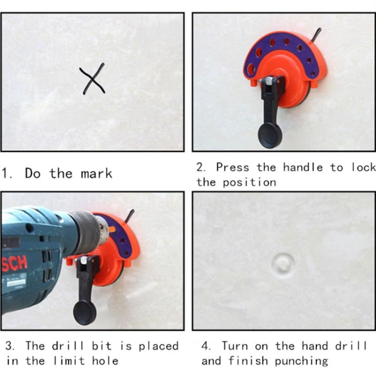 เครื่องตัดรูกระจกกระเบื้อง เครื่องมือ เจาะ ถ้วยดูดคงที่, Glass Hole Cutter