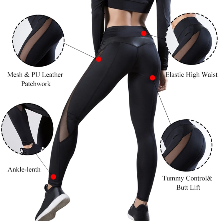 กางเกงขายาวผู้หญิงกางเกงเซ็กซี่ Push Up Fitness GYM Leggins วิ่งตาข่ายกางเกงขายาวไม่มีรอยต่อกางเกงออกกำลังกาย, L, XL, M