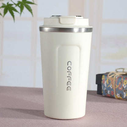 สแตนเลสคู่ 304 แก้วกาแฟแก้วเก็บความร้อนในรถยนต์ Travel Thermo Cup, 380ml White, 380ml Black, 380ml Green, 380ml Blue, 380ml Pink, 510ml White, 510ml Black, 510ml Green, 510ml Blue, 510ml Pink